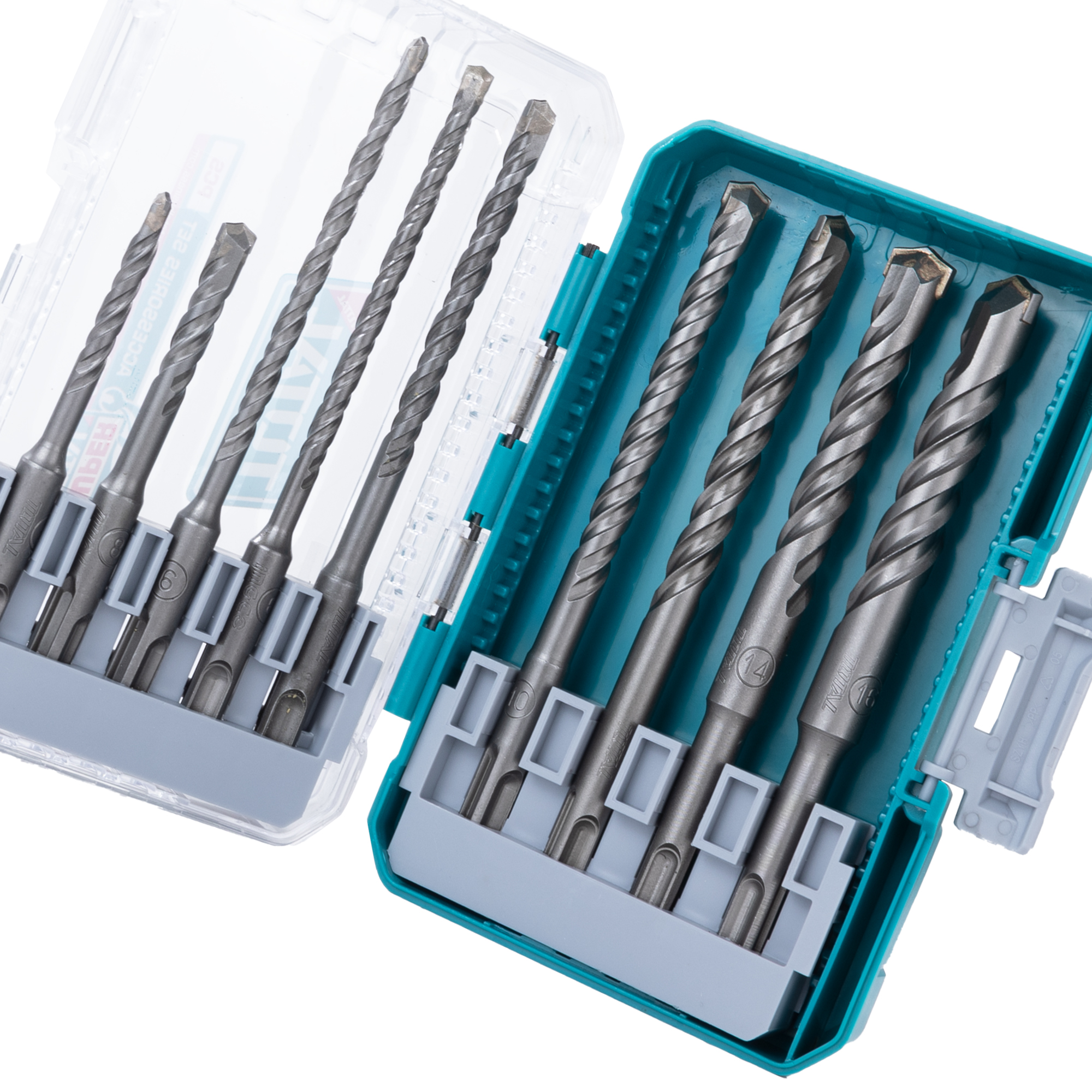 Set of 9 SDS Plus concrete drill bits TACSDL30906