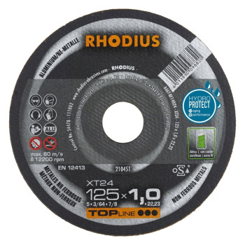 RHODIUS | Aluminium cutting disc Ø 125 mm Rhodius XT24