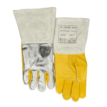 Welder gloves Wedas 10-2755-L reinforced with aluminized back