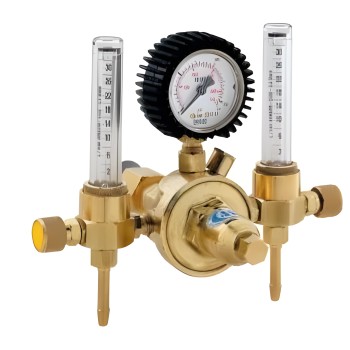2-column regulator for Argon and Argon +CO² gas