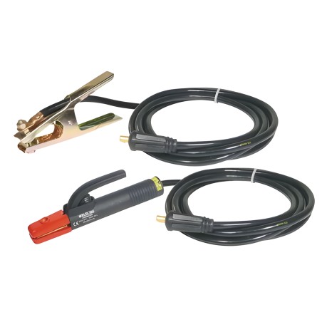 Weldline 400 A electrode holder + ground clamp and 4 m 50 mm² cables kit