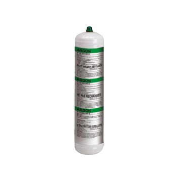 Disposable pure ARGON gas cylinder