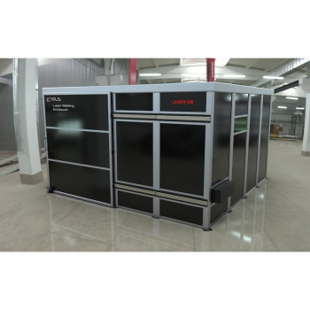 Class 4 laser welding cabin - 4x4m with sliding door