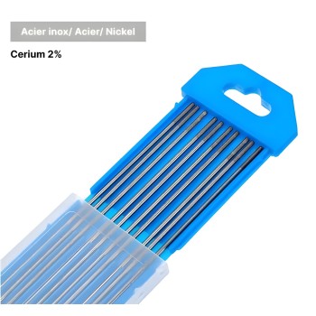 Tungsten Cerium 2% (Grey) Electrodes - Ø3.2x150 mm (x10)