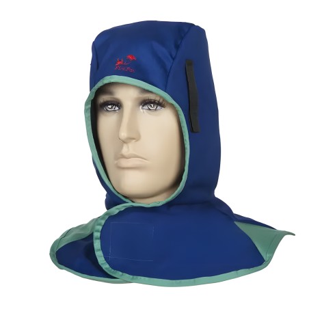 Blue welding hood, flame-retardant - 18.78 €