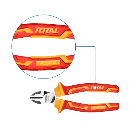Insulated diagonal cutting pliers  THTIP2261 | 160 mm | Chrome-vanadium (Cr-V)