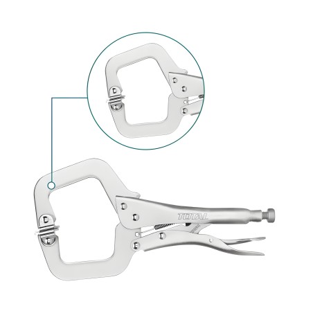 C-type jaw locking pliers THT111113 | 280 mm | Carbon steel