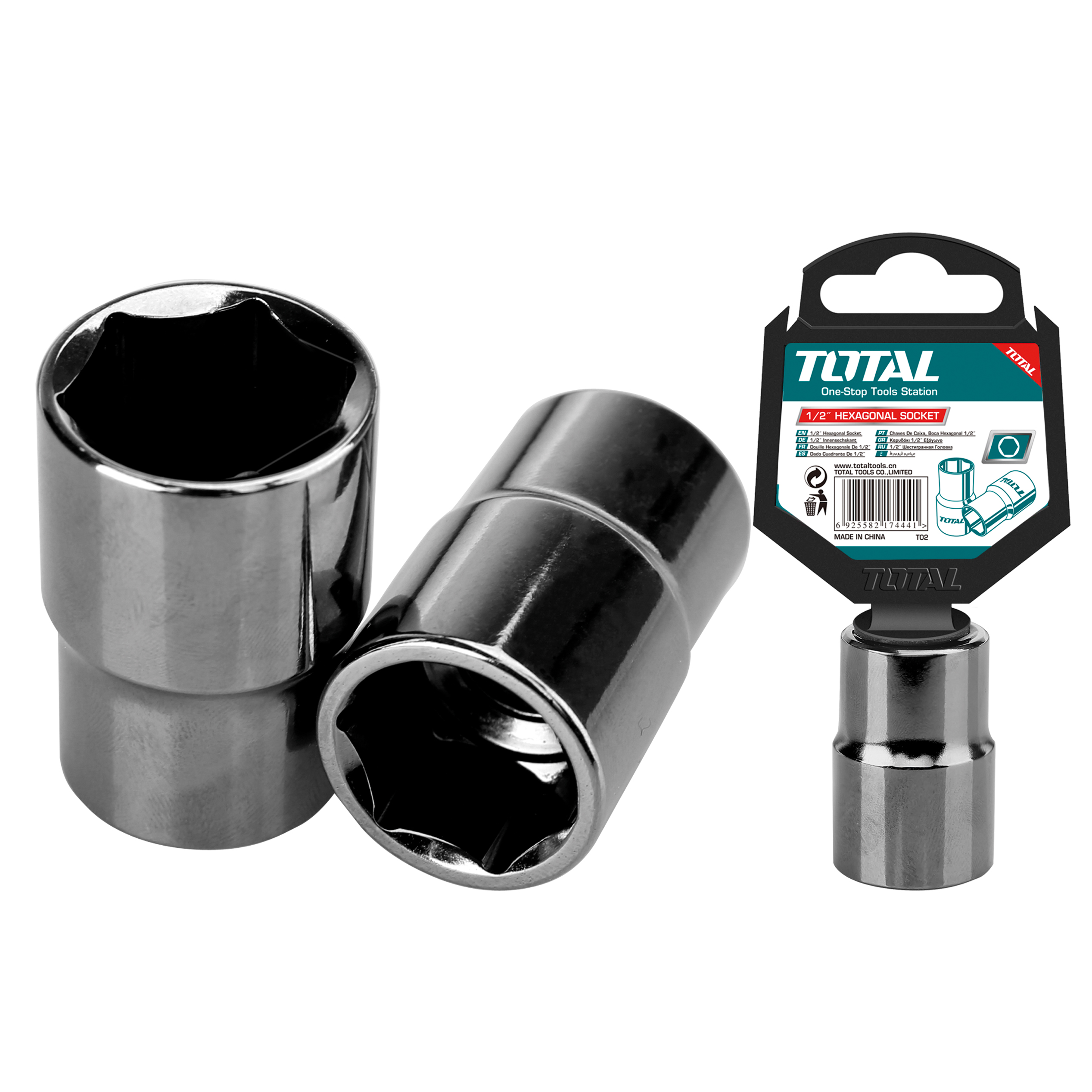 Hexagonal socket 1/2'' THTST12 | 1/2 drive 25 mm | CR-V (50BV30)