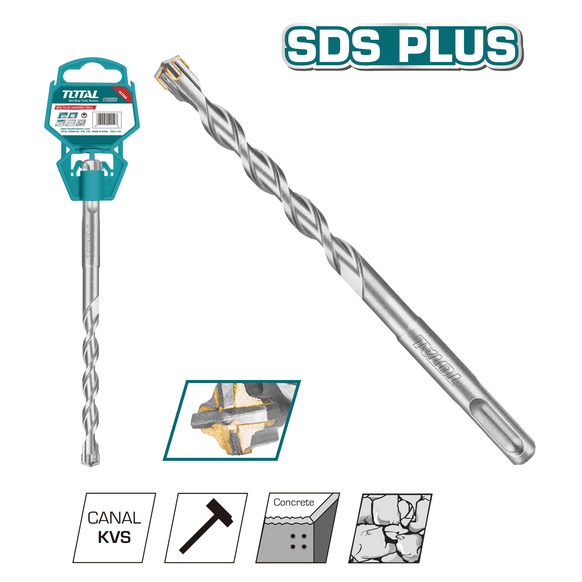 SDS Plus Drill Bit TAC31-4 | Ø10 x 210 mm | SDS Plus