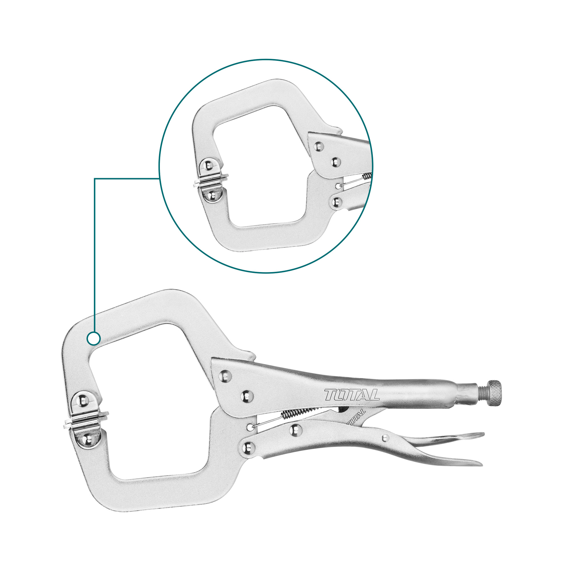 C-type jaw locking pliers THT111113 | 280 mm | Carbon steel