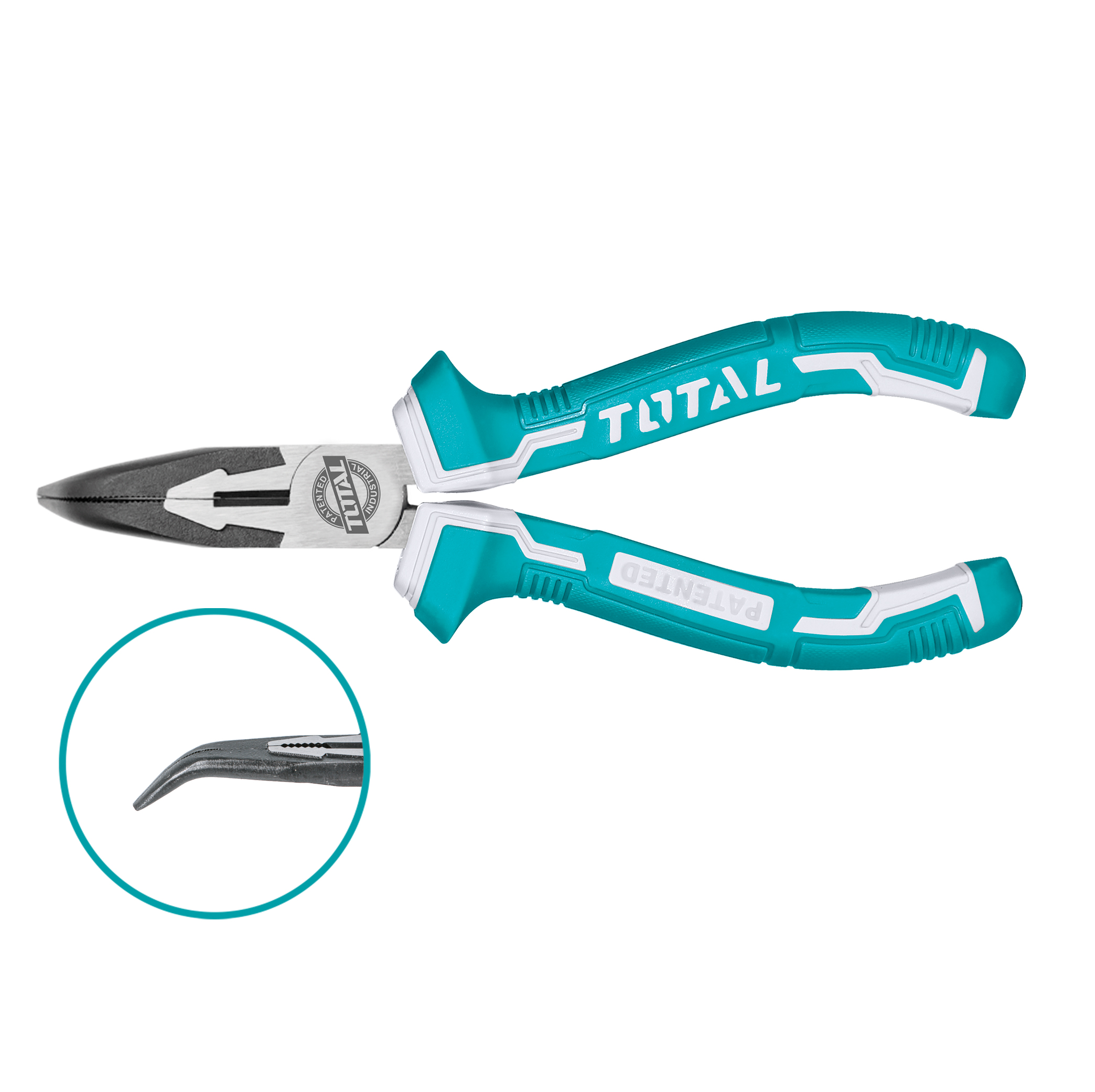 Bent-nose pliers THT24616 | 160 mm | Chrome-vanadium (Cr-V)