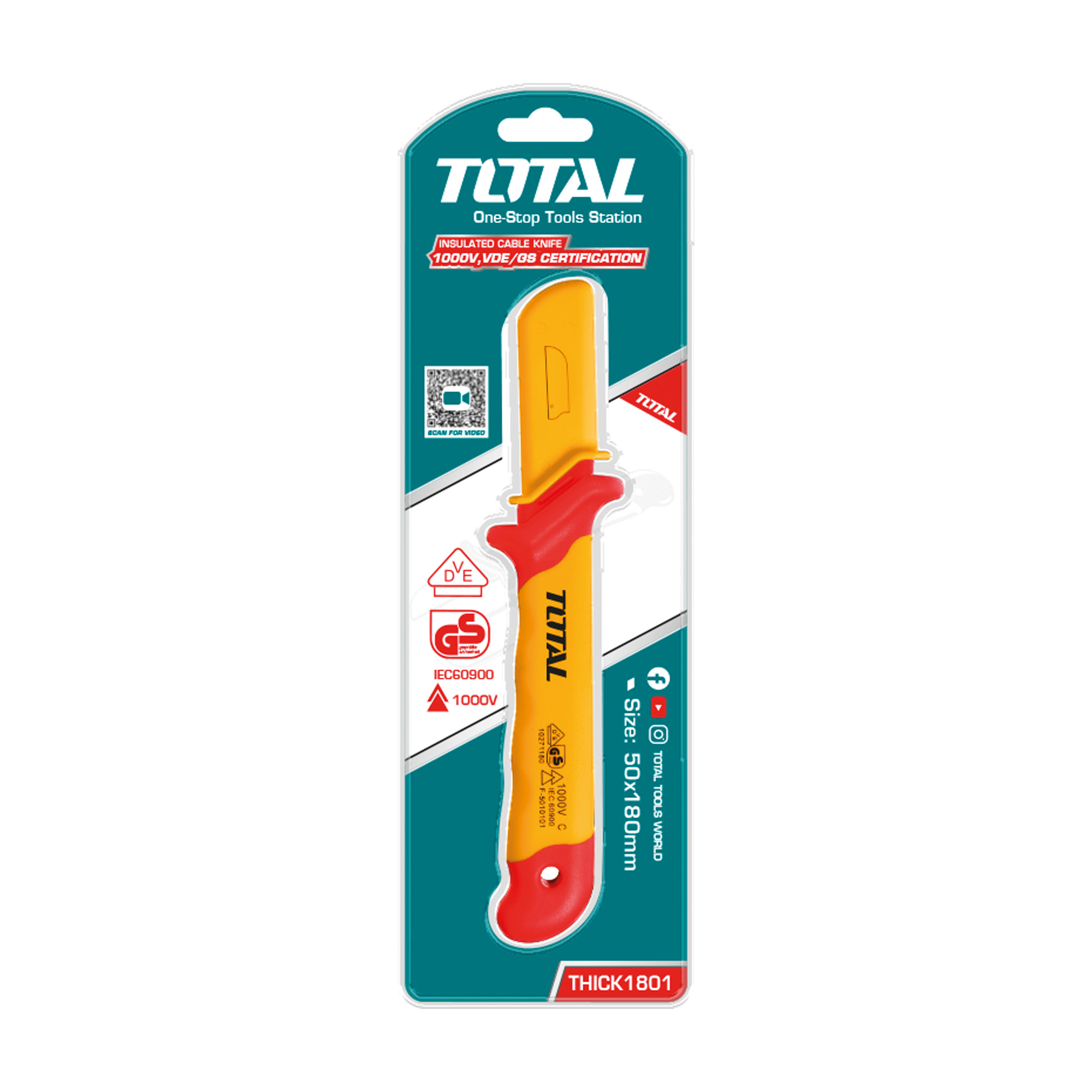 Electrician's knife THICK1801 | 180 mm