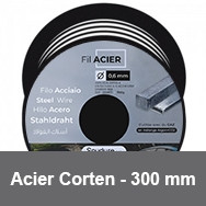 Corten steel wire spool - 300 mm