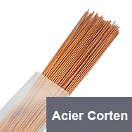 Métal d'apport acier Corten